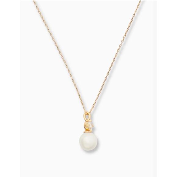 Women's Kate Spade New York Pearls of Wisdom Mini Pendant Necklace Quiet Luxury - Picture 1 of 5